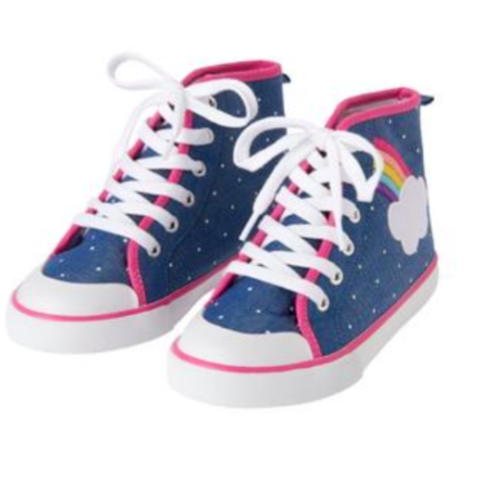 Gymboree Girls Hi-Top Sneakers 5 7 8  NEW